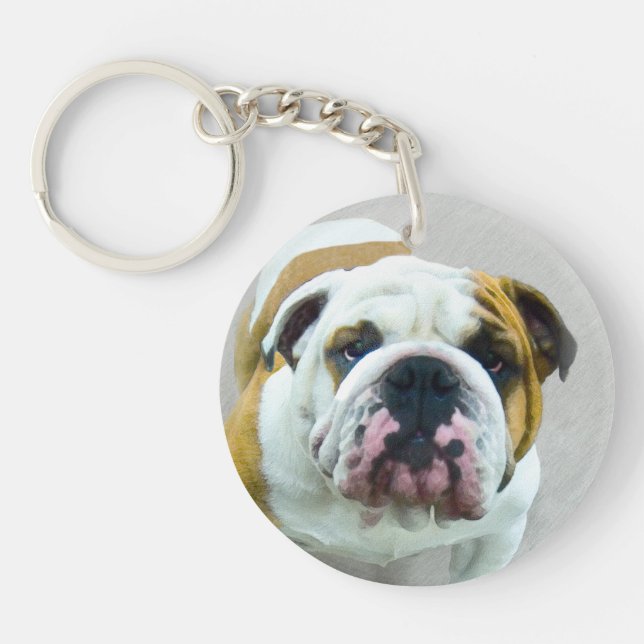 Bulldog Painting - Cute Original Dog Art (Devant)