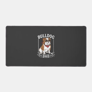 Bulldog Papa Hund Sonnenbrille Bandana Schreibtischunterlage