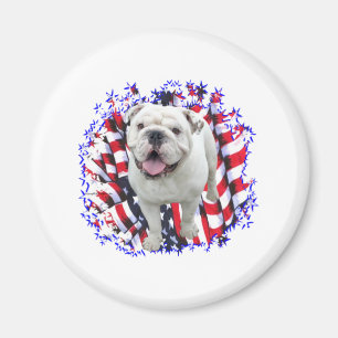 Bulldog Patriot Magnet