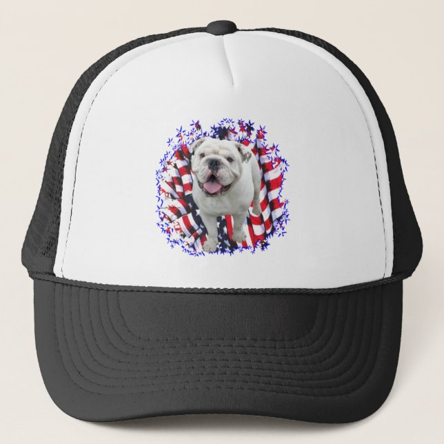 Bulldog Patriot Truckerkappe (Vorderseite)