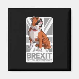 Bulldog Patriotic English Bulldog Union Jack Flag Magnet