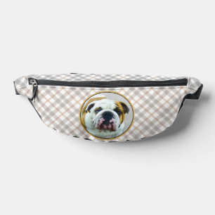 Bulldog Peinture rouge et blanc anglais Pet Dog Ar