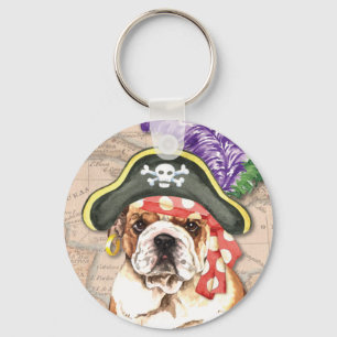 Bulldog Pirate Schlüsselanhänger