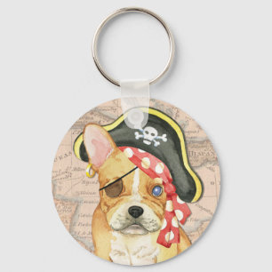 Bulldog Pirate Schlüsselanhänger