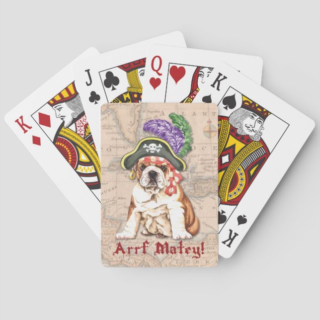 Bulldog Pirate Spielkarten (Rückseite)