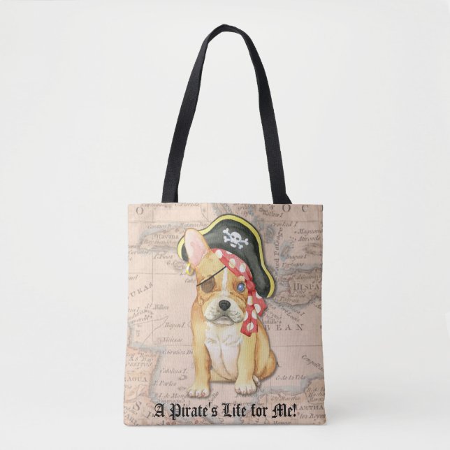 Bulldog Pirate Tasche (Vorderseite)