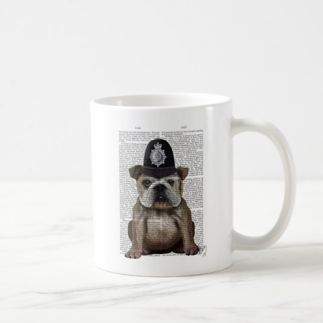Bulldog Policeman Kaffeetasse (Rechts)