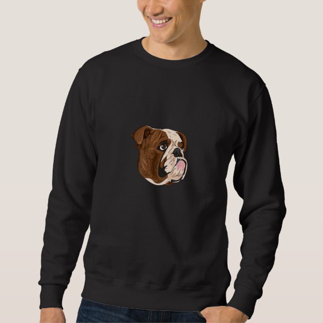 Bulldog-Portrait Sweatshirt (Vorderseite)