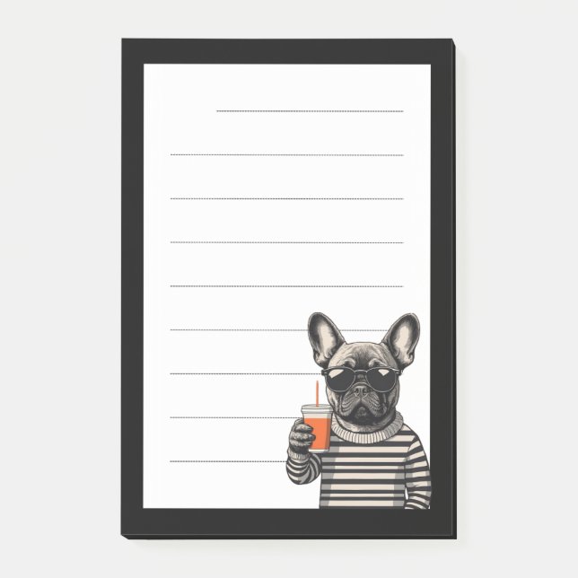 Bulldog Post-it Klebezettel (Vorderseite)