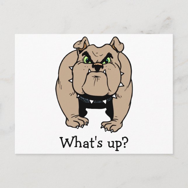 Bulldog Postkarte (Vorderseite)