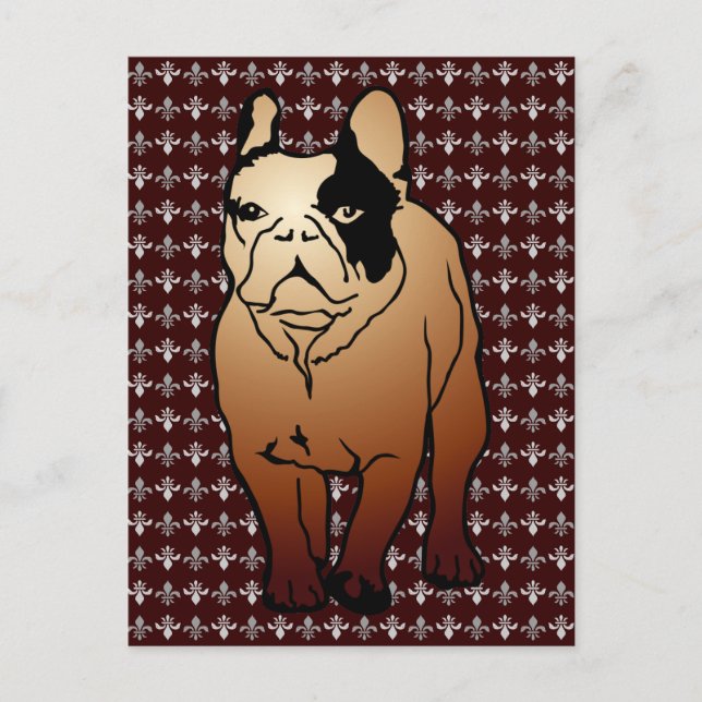 Bulldog Postkarte (Vorderseite)
