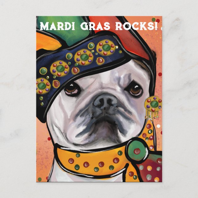 Bulldog Postkarte (Vorderseite)