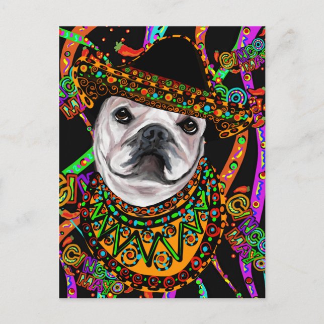 Bulldog Postkarte (Vorderseite)
