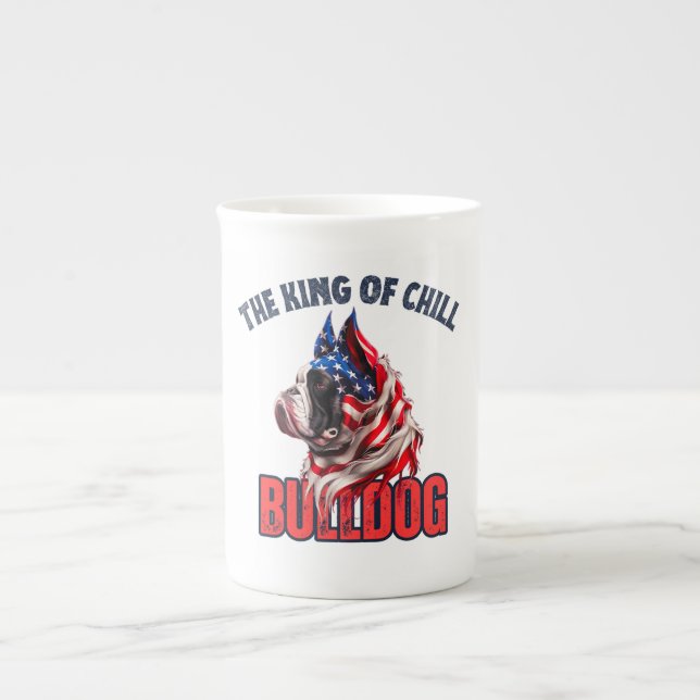 Bulldog Prozellantasse (Vorderseite)