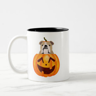 Bulldog Pumpkin Coffee Tasse