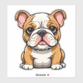 Bulldog Puppy Aufkleber