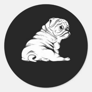 Bulldog - Puppy-Eigner Hund Lover Animal Runder Aufkleber