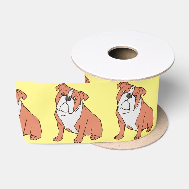 Bulldog-Rasse Thunder_Cove Satinband (Spule)