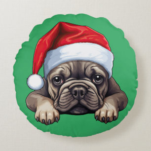 Bulldog Rundes Kissen