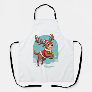 Bulldog Santa Cookies Schürze