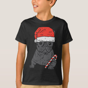 Bulldog Santa Frenchie Hund Weihnachten Weihnachte T-Shirt