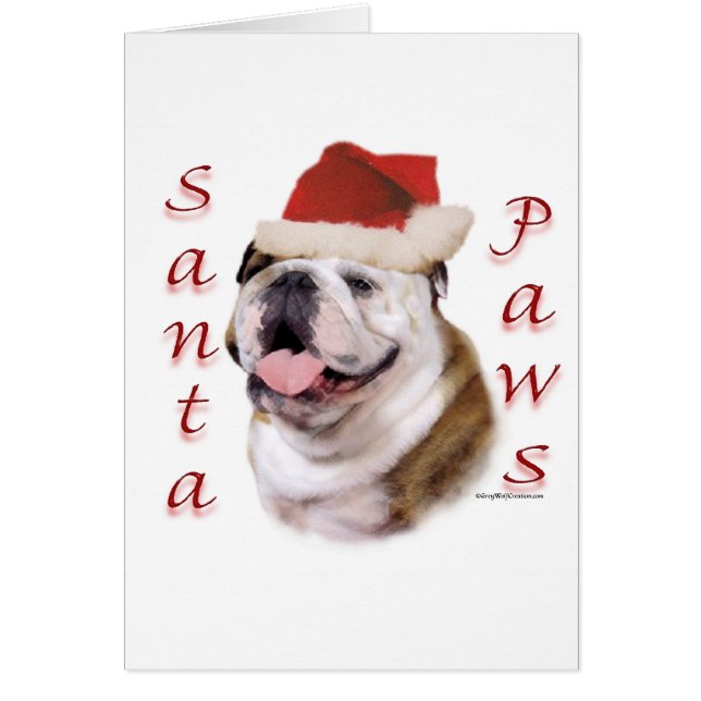 Bulldog Santa Paws (Vorne)