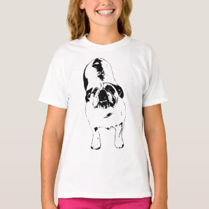 Bulldog - schau nach oben, kühl nach B&W T-Shirt
