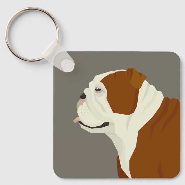 Bulldog Schlüsselanhänger (Vorderseite)