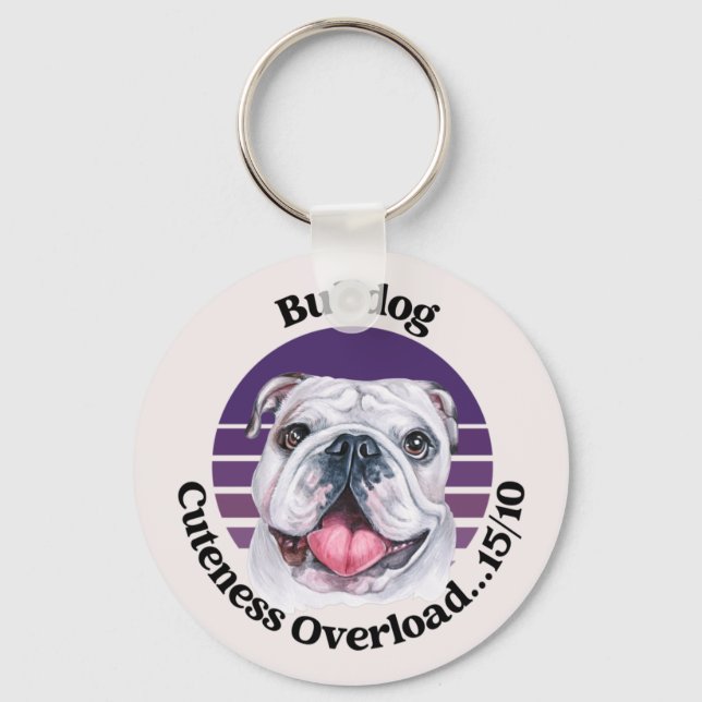 Bulldog-Schlüsselanhänger Schlüsselanhänger (Vorderseite)