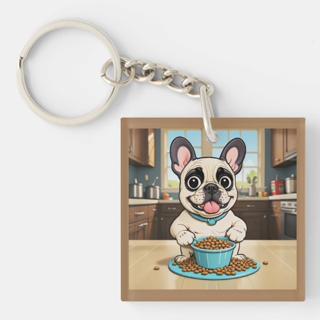 Bulldog-Schlüsselanhänger Schlüsselanhänger (Vorderseite)