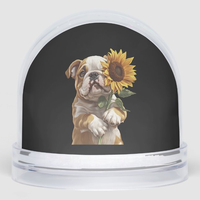 Bulldog  schneekugeln (Vorderseite)