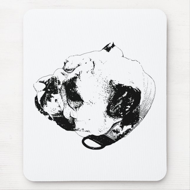 Bulldog Schreibtisch-Ease Mousepad (Vorne)