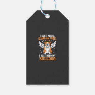 Bulldog-Schutzengel-Hund Geschenkanhänger