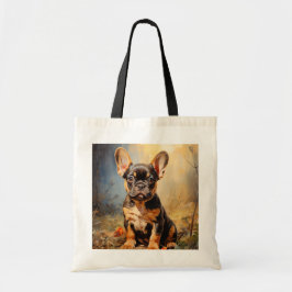Bulldog schwarz und tan Welpe Tragetasche
