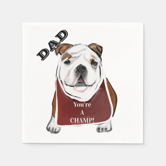 BULLDOG SERVIETTE (Vorderseite)