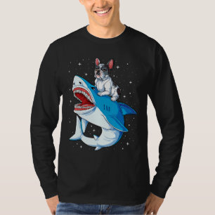 Bulldog Shark T Kids Men Space Galaxy Jawso T-Shirt