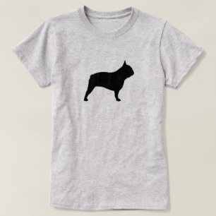 Bulldog-Silhouette   Französischer Hund T-Shirt