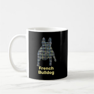 Bulldog-Silhouette Gelb & Schwarz Kaffeetasse