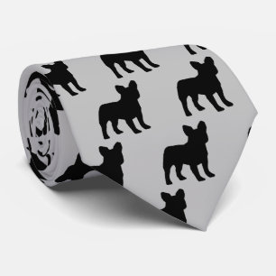 Bulldog-Silhouette Krawatte