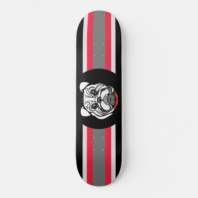 Bulldog-Skateboard Skateboard (Vorderseite)