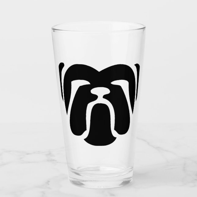 Bulldog-Stamm Glas (Vorderseite)