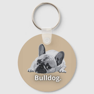 Bulldog Starkes Gesicht Design Schlüsselanhänger