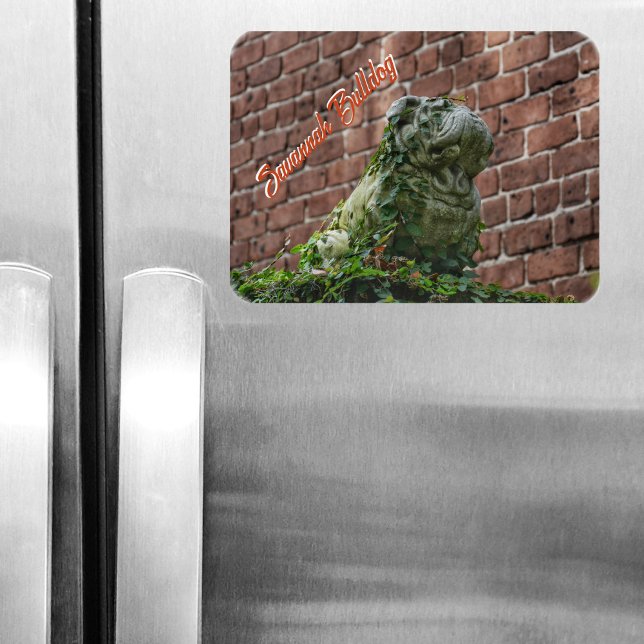 Bulldog Statue Savannah GA Fotografy Magnet (Von Creator hochgeladen)