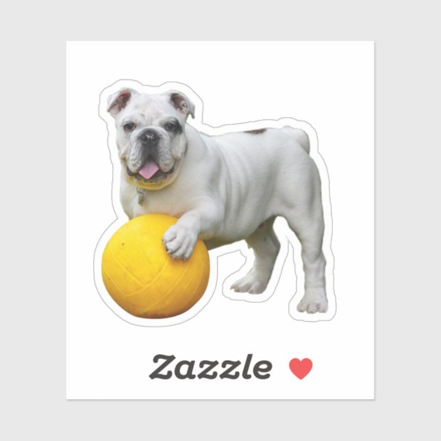Bulldog-Sticker Aufkleber (Blatt)