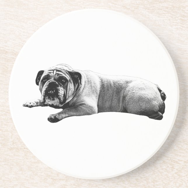Bulldog Still Moments Getränkeuntersetzer (Vorne)