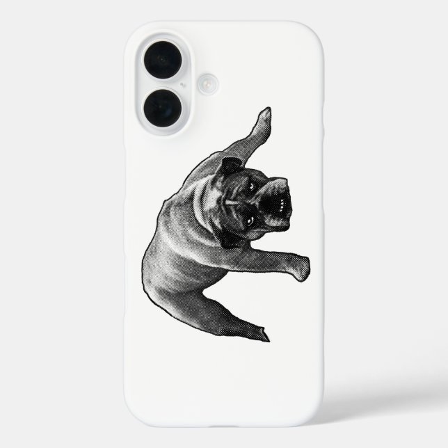 Bulldog Story Guard iPhone 16 Hülle (Rückseite)