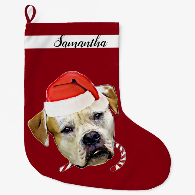 Bulldog-Strumpf Großer Weihnachtsstrumpf (Vorderseite)