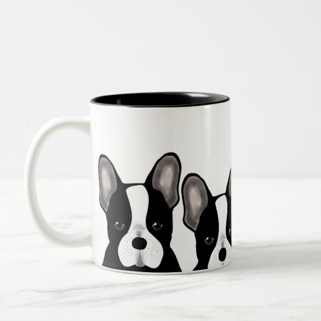 Bulldog-Tasse Zweifarbige Tasse (Links)