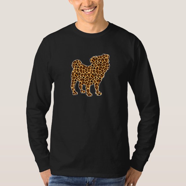 Bulldog-Tier-Printleopard-Mädchen Frauen für H T-Shirt (Vorderseite)