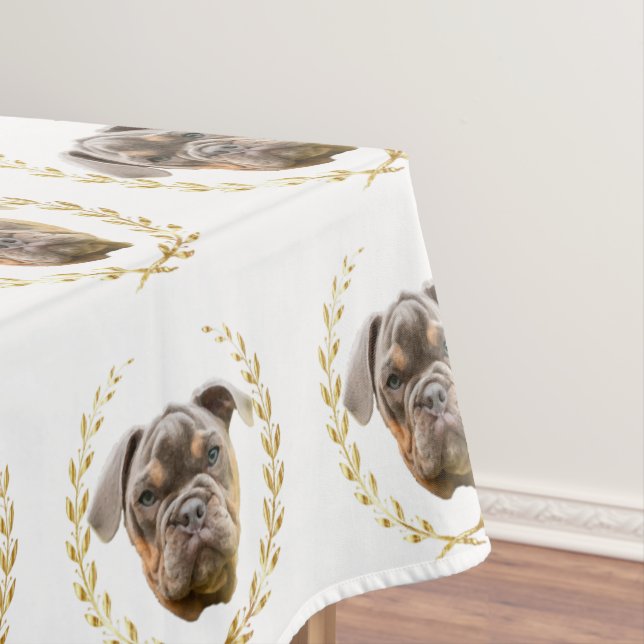 Bulldog Tischdecke (Beispiel)